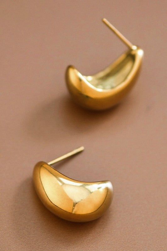 Teardrop Stud Earrings
