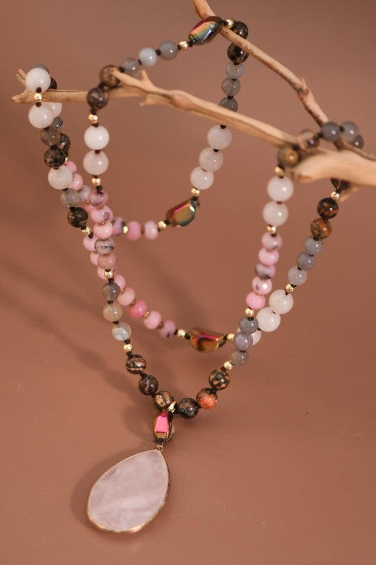 Blush Serenity Gemstone Necklace