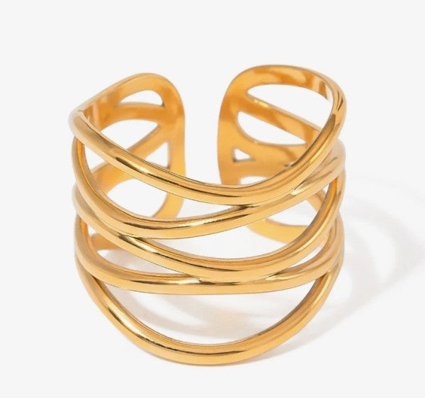 18k Stainless Steel Tarnish Free Rings