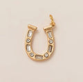 Cubic Zirconia Horseshoe Charms