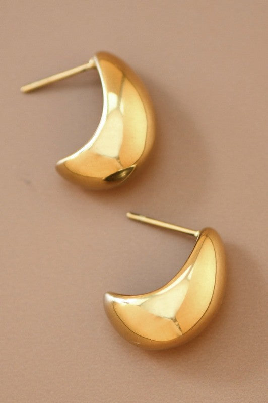Teardrop Stud Earrings