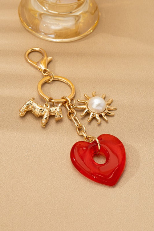Bag Charm Key Chain-resin Heart Dog Pearl
Sunblast