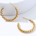 18k Stainless Steel Waterproof Tarnish Free Hoops