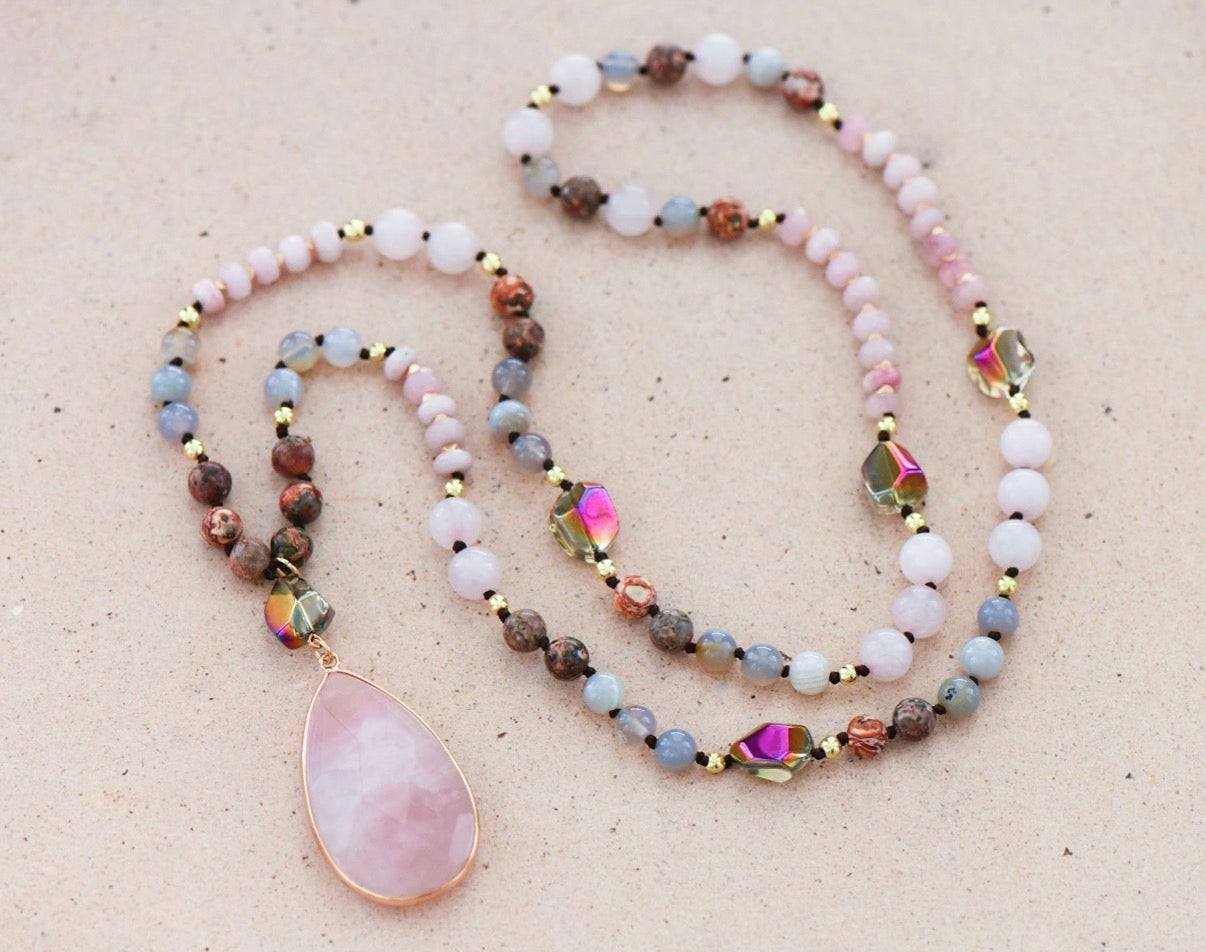 Blush Serenity Gemstone Necklace
