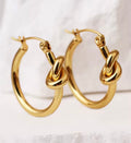 Knotted Hoop Earrings